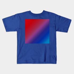 Diagonal Ombre Red Kids T-Shirt